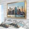 Designart - New York City Skyline - Photography Framed Canvas Art Print